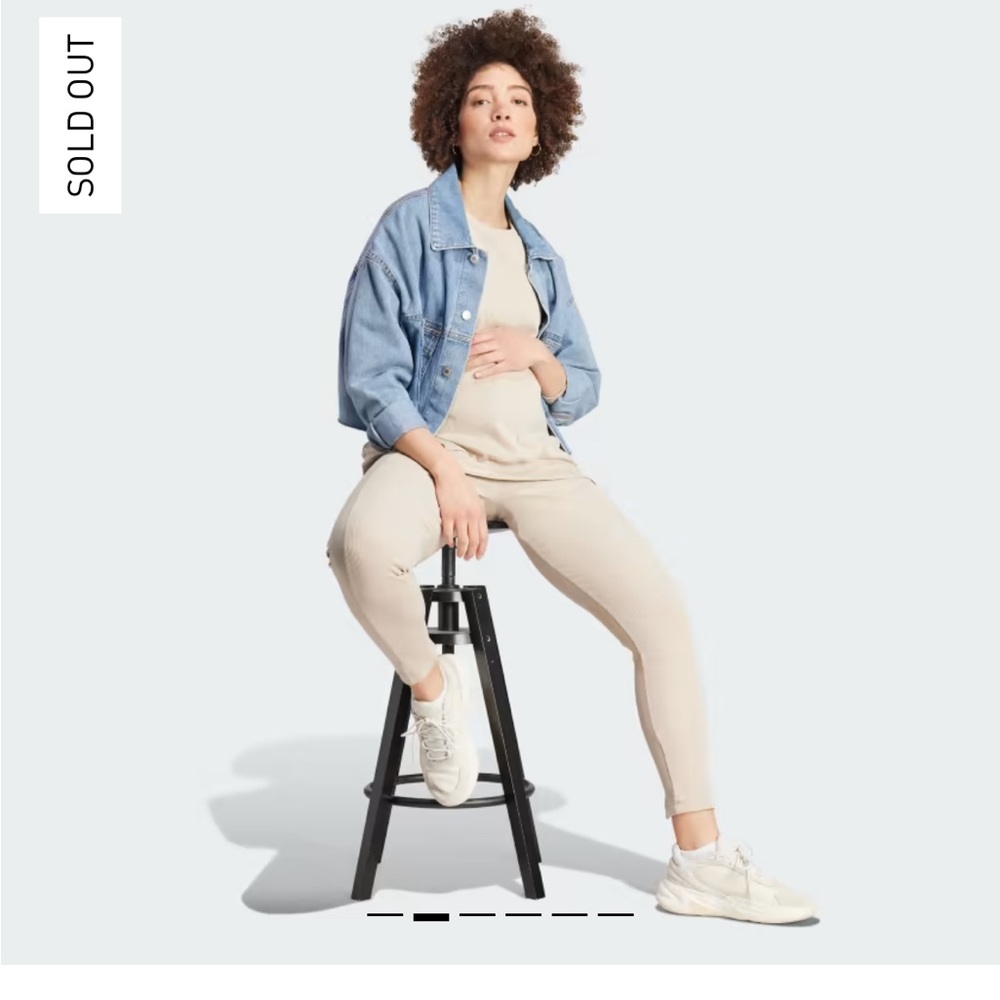 Adidas maternity and nursing sweatshirt in color “wonder beige” size small